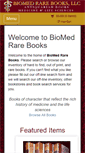Mobile Screenshot of biomedrarebooks.com